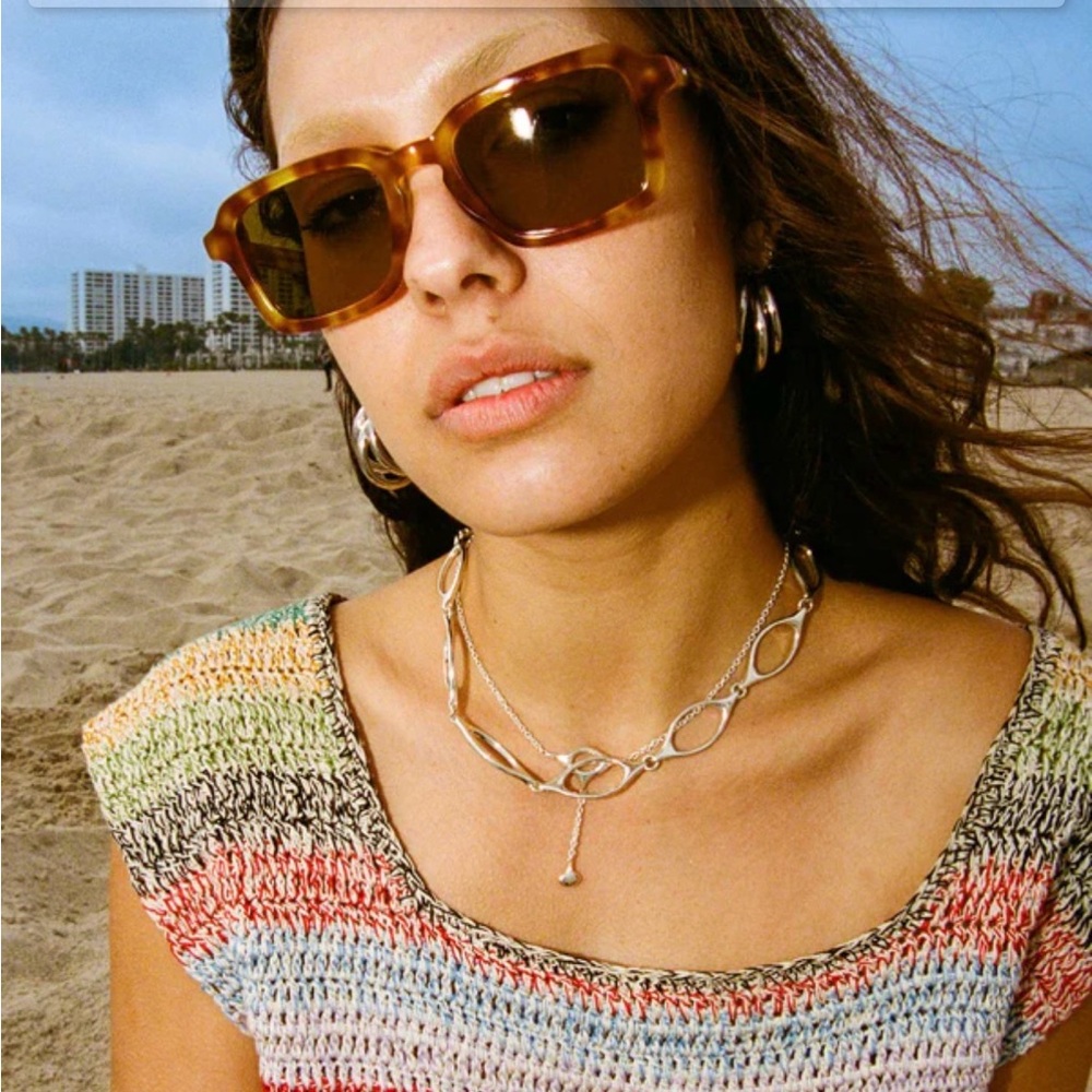 Crap Eyewear The Heavy Tropix in Blonde Tortoise Bio / Polarized Mustard